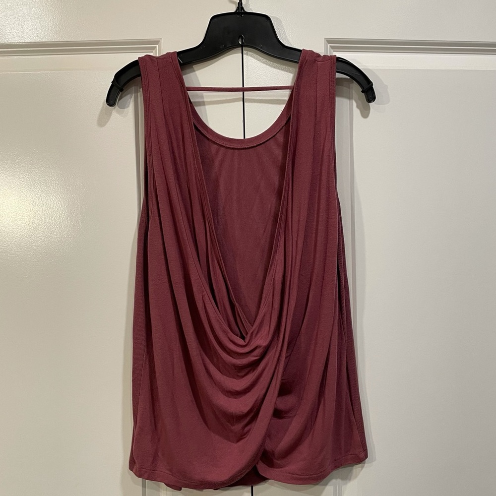 ATHLETA Pink Open Back Top